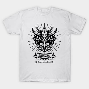 Knights Of Favonius Crest - Black T-Shirt